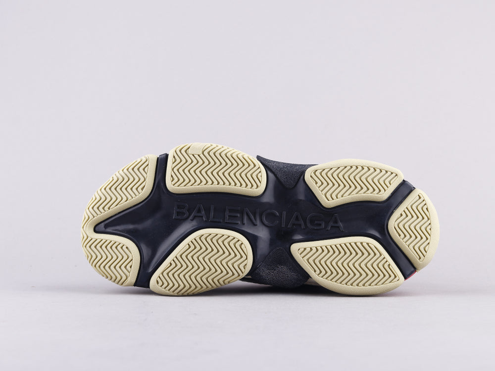 Ezyycart Bags Bla Triple S Black And White Powder Sneaker