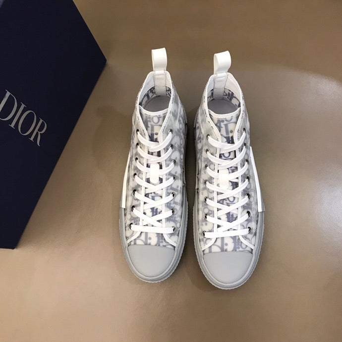 Anum Bags DIR B23 White and Navy HIGH-TOP SNEAKER