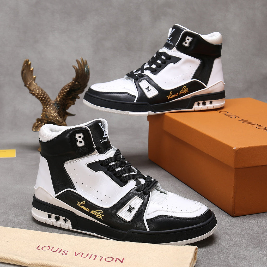 Anum Bags LUV Traners Inspired White Black Sneaker