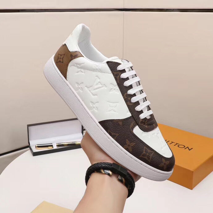 Anum Bags LUV Casual Low White Brown Sneaker