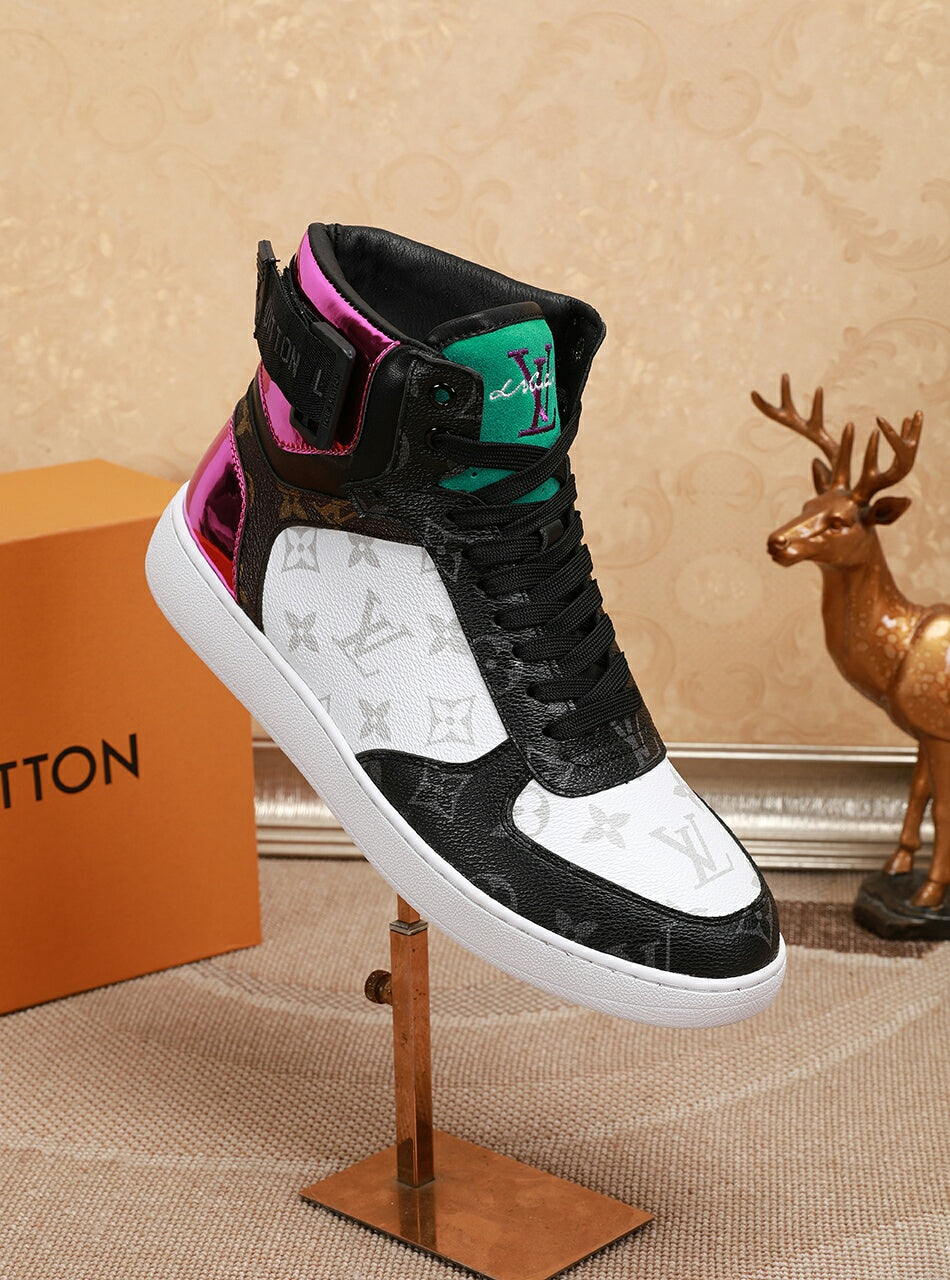 Anum Bags LUV High Top White Black Sneaker