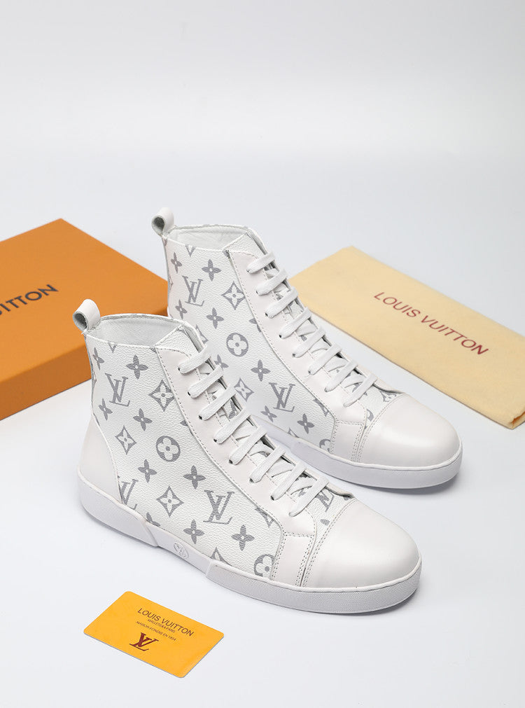 Anum Bags LUV High Monogram White Boot Sneaker
