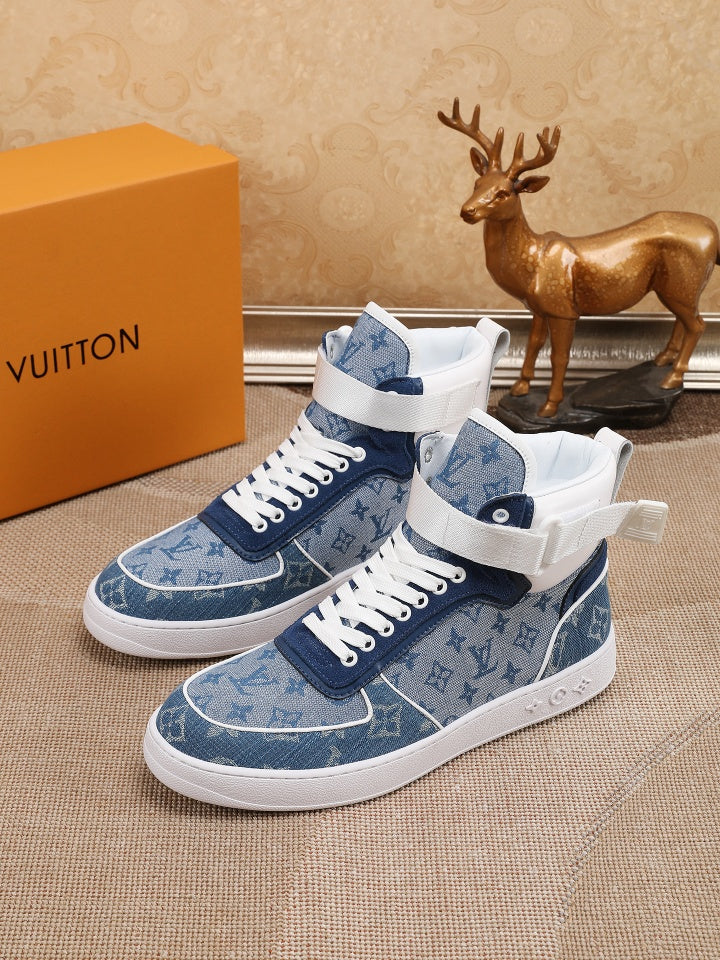 Anum Bags LUV High Top Blue Sneaker