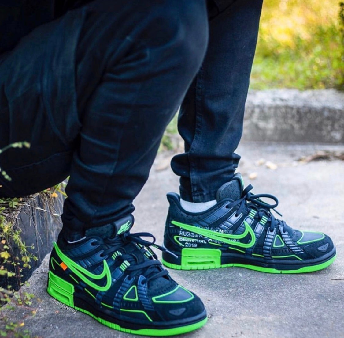 Ezyycart Bags OW x Rubber Dunk Black & Green