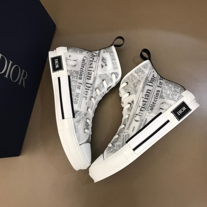 Anum Bags DIR B23 Newspaper HIGH-TOP SNEAKER