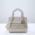 Ezyycart Bags DIR 44532 Lady D-Lite Reverse Pearl White 24CM
