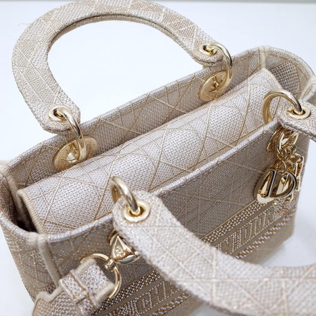 Ezyycart Bags DIR 44532 Lady D-Lite Reverse Pearl White 24CM