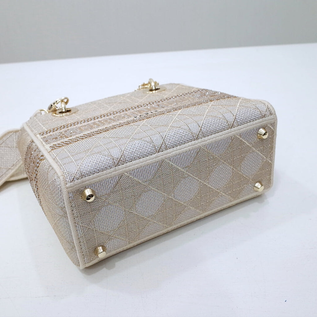 Ezyycart Bags DIR 44532 Lady D-Lite Reverse Pearl White 24CM