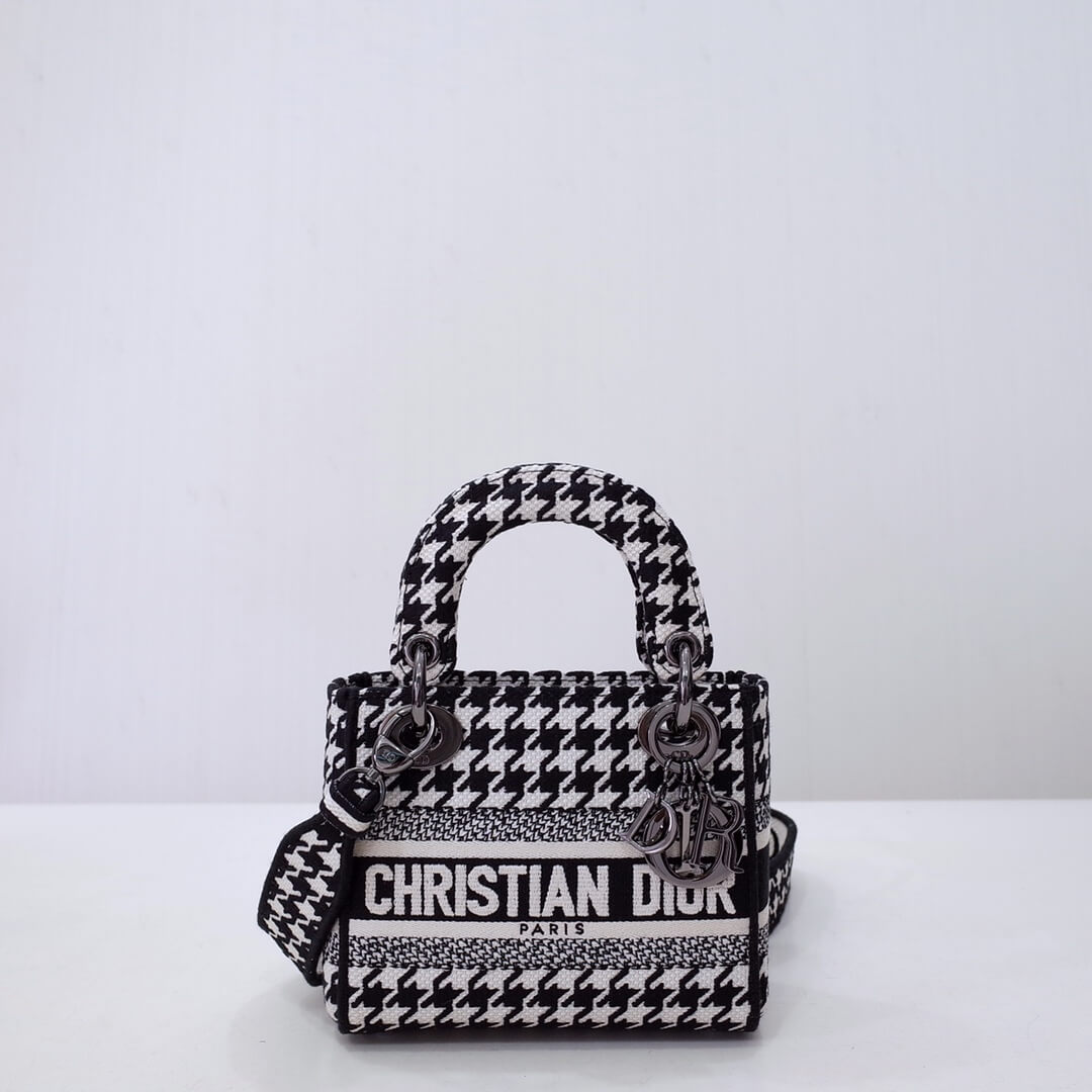 Ezyycart Bags DIR 44532 Lady D-Lite mini 17cm 24cm black white