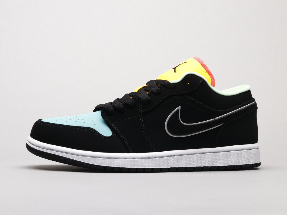 Ezyycart Bags AJ1 Black, blue and yellow stitching