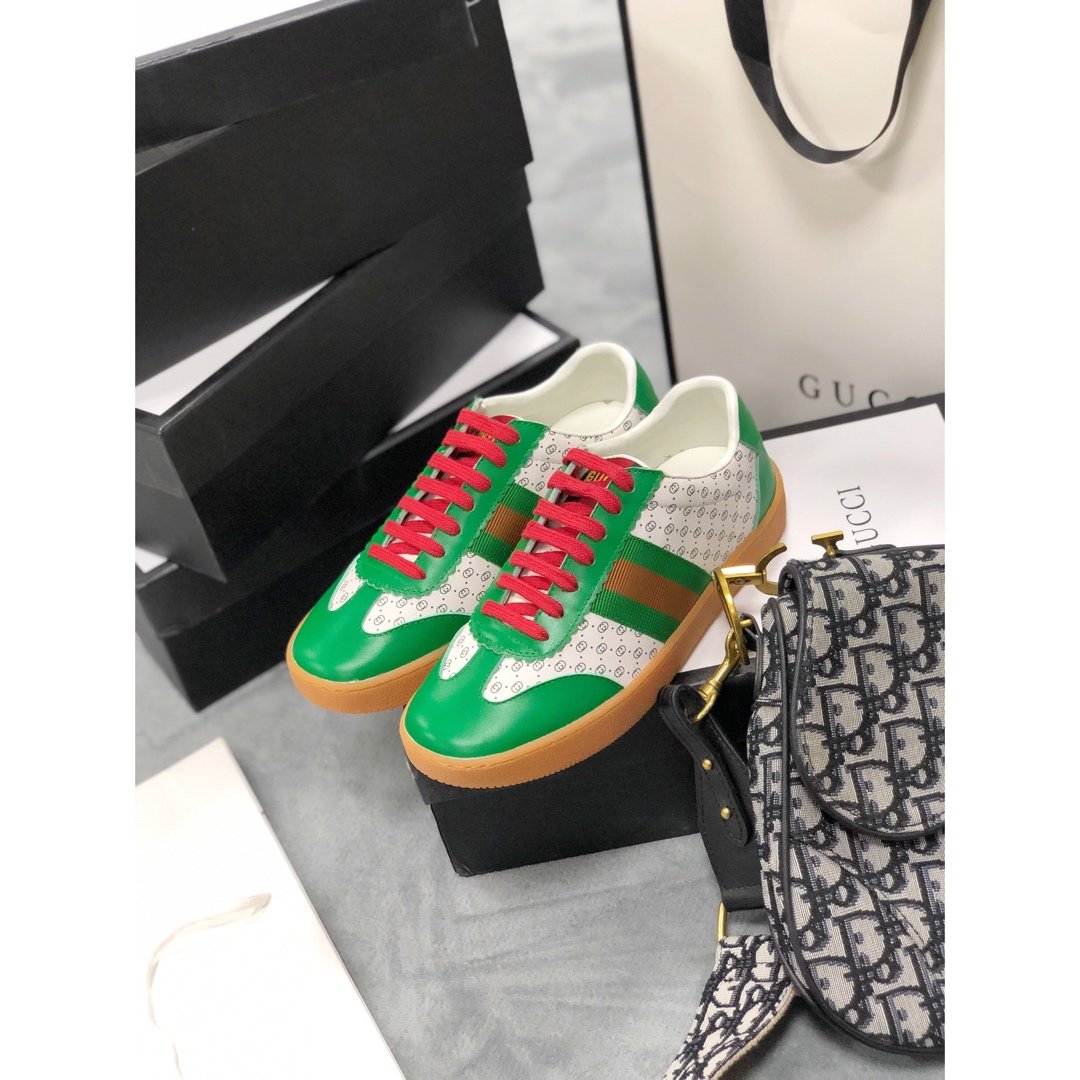 Ezyycart Bags MO-GCI Screener Leather green Sneaker 091