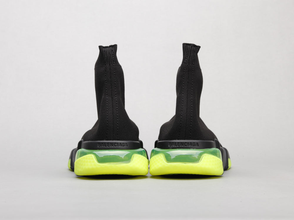 Ezyycart Bags Bla Socks Air Cushion Black Green Sneaker