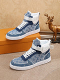 Anum Bags LUV High Top Blue Sneaker