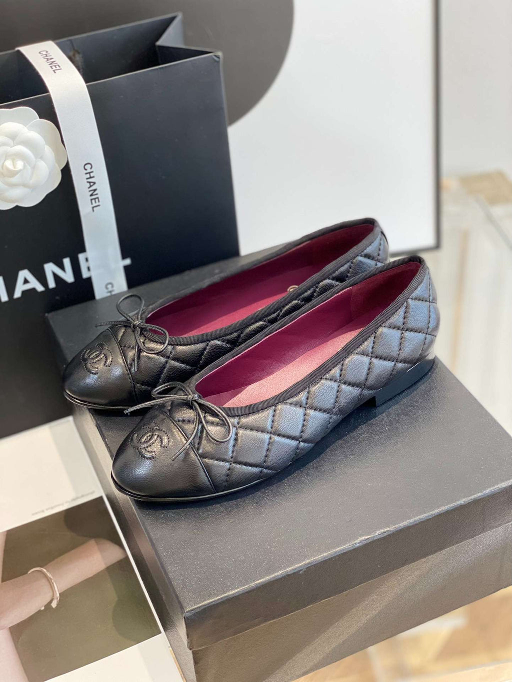 Anum Bags CHL BLACK BALLET FLATS