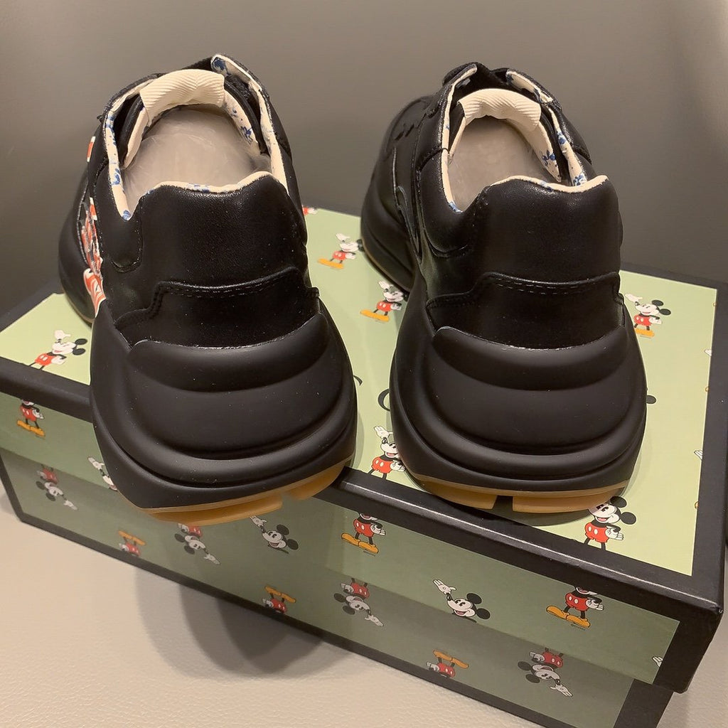 Ezyycart Bags MO-GCI RHYTON VINTAGE TRAINER LOGO BLACK SNEAKER 144