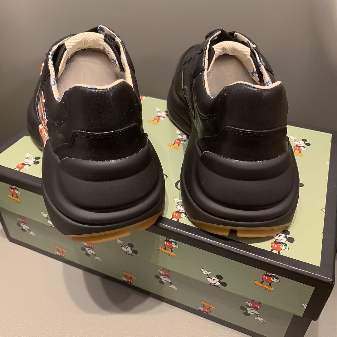 Ezyycart Bags MO-GCI RHYTON VINTAGE TRAINER LOGO BLACK SNEAKER 144