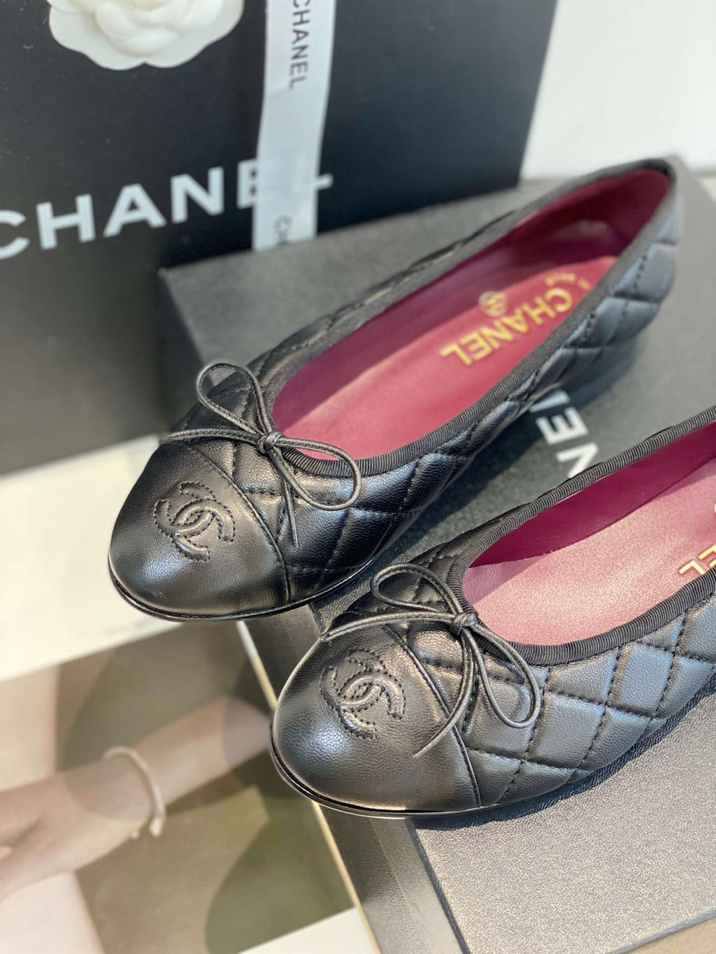 Anum Bags CHL BLACK BALLET FLATS