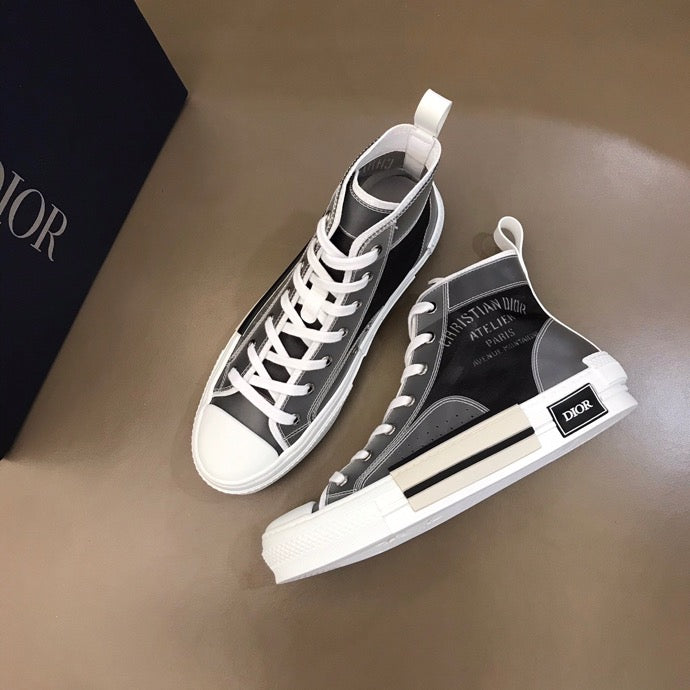Anum Bags DIR B23 Black and White HIGH-TOP SNEAKER