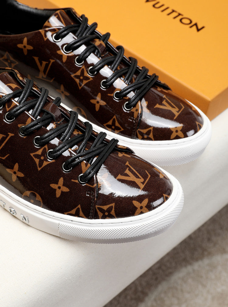 Anum Bags LUV Low Monogram Brown Breathable Sneaker