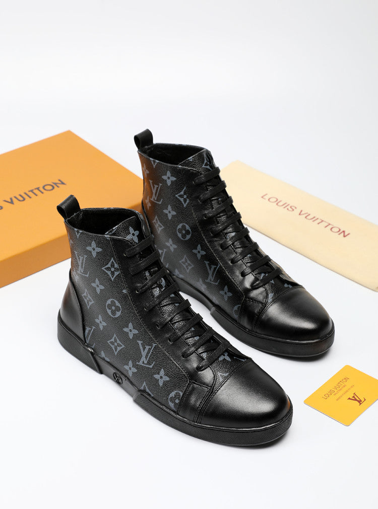 Anum Bags LUV High Monogram Black Boot Sneaker