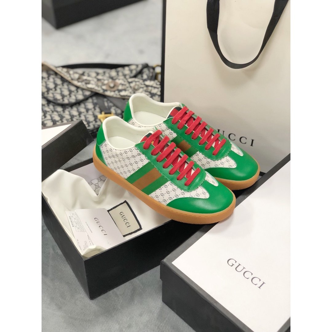 Ezyycart Bags MO-GCI Screener Leather green Sneaker 091