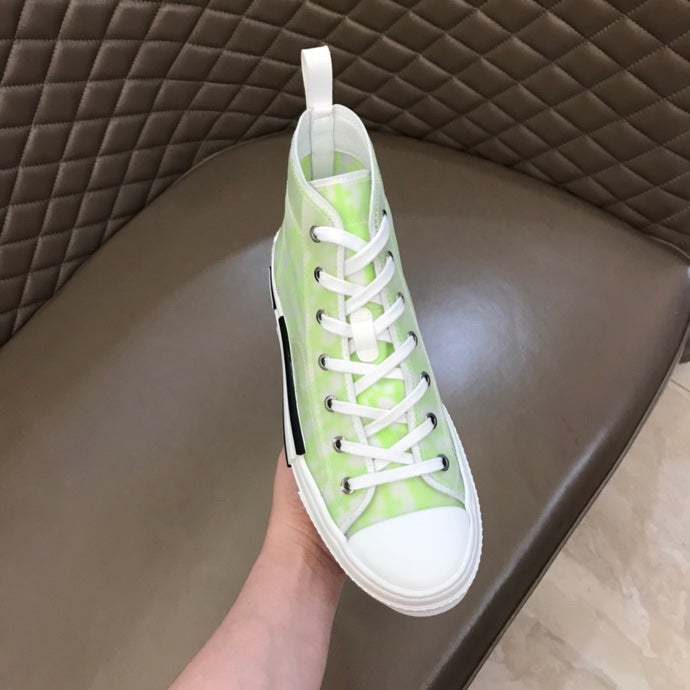 Anum Bags DIR B23 White and Yellow HIGH-TOP SNEAKER