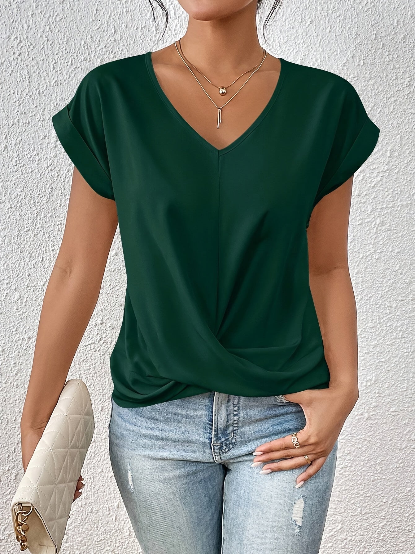NOVERA™ – Lässiges T-Shirt mit Herzausschnitt