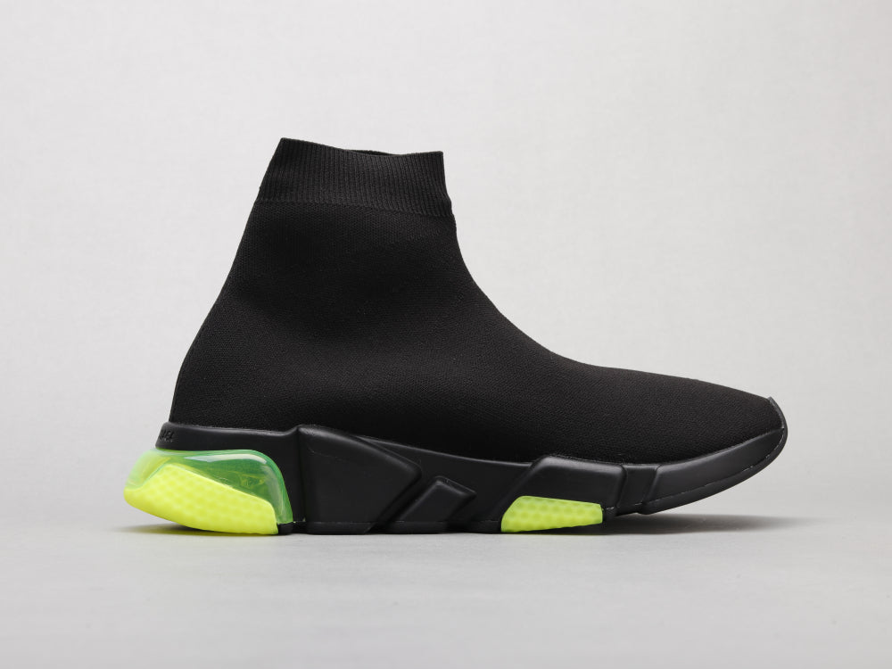 Ezyycart Bags Bla Socks Air Cushion Black Green Sneaker