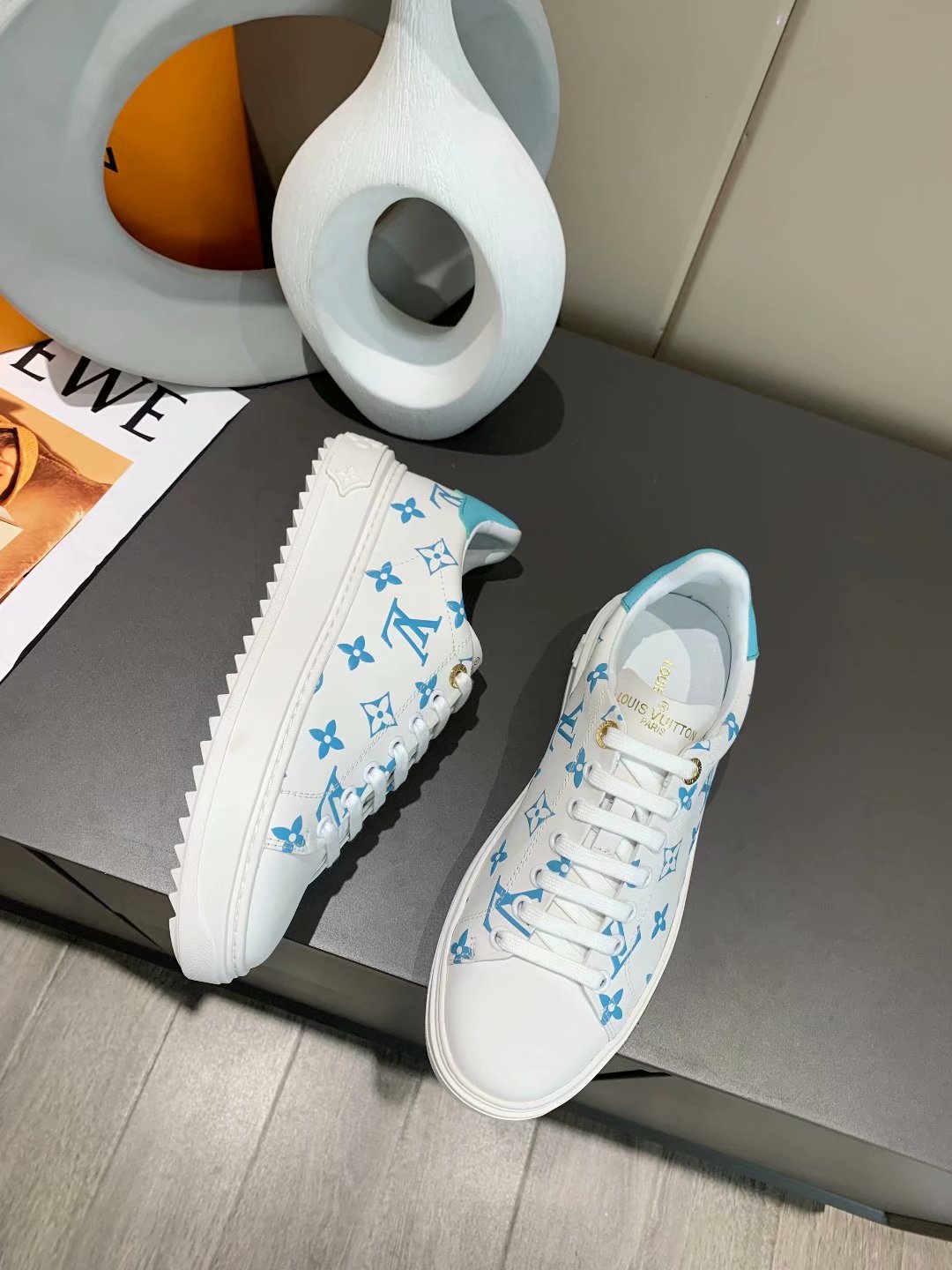 Anum Bags LUV Casual Low Blue White Sneaker