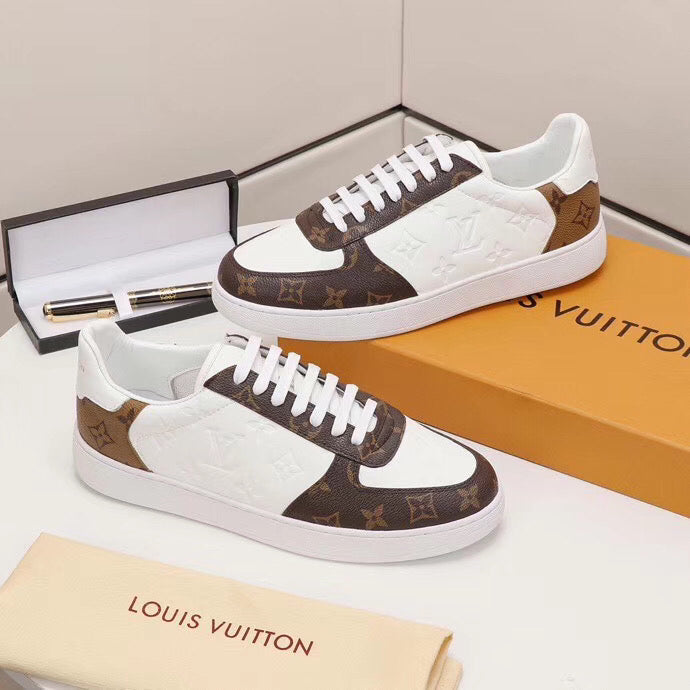 Anum Bags LUV Casual Low White Brown Sneaker