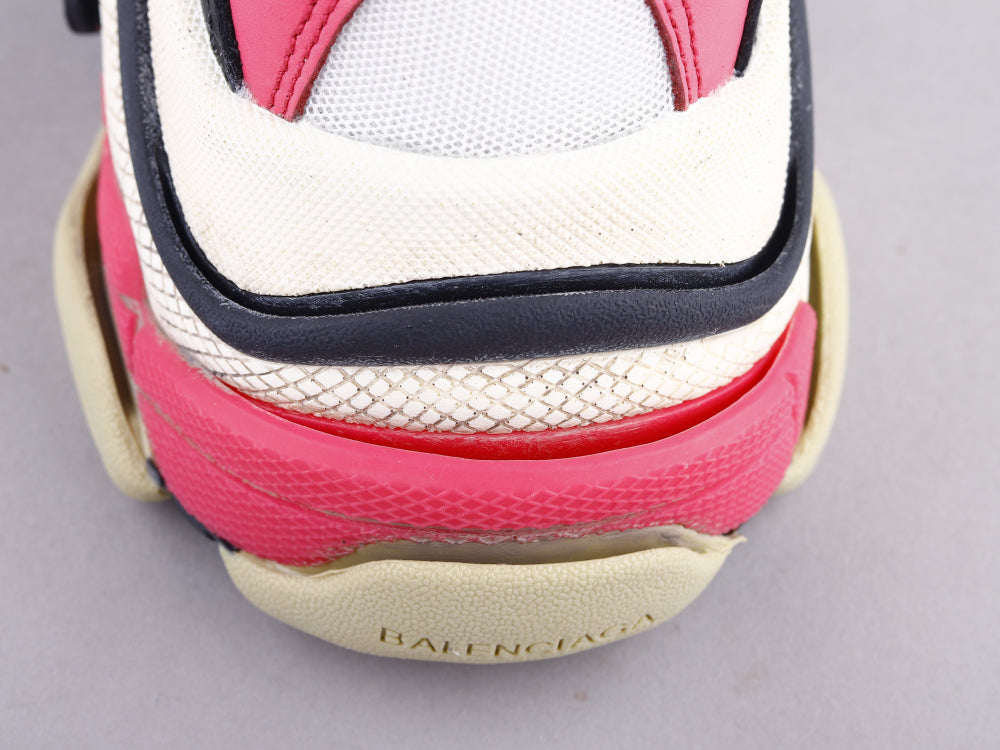Ezyycart Bags Bla Triple S Black And White Powder Sneaker