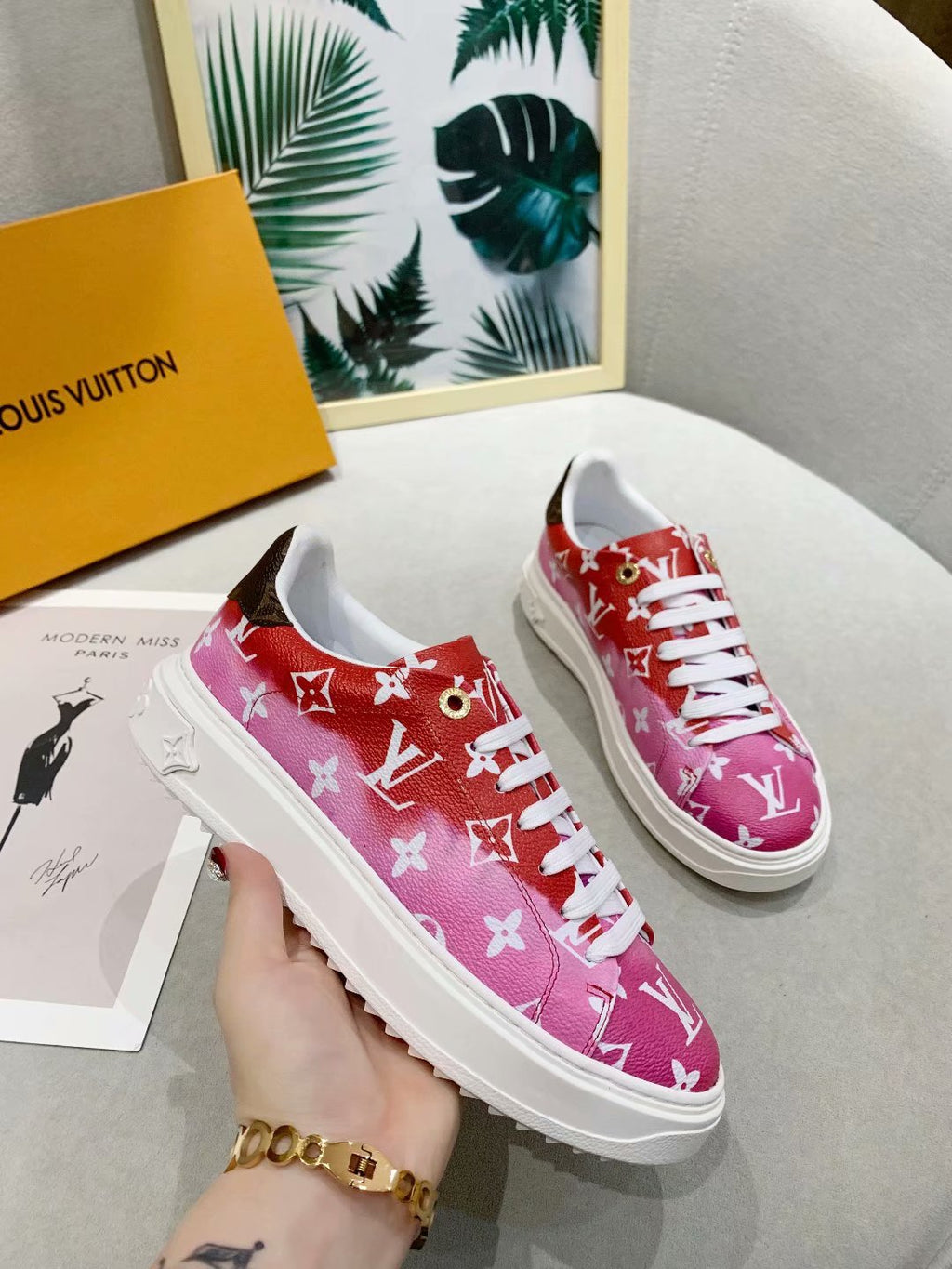Anum Bags LUV Casual Low Pink Sneaker