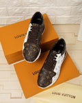Anum Bags LUV Monogram Denim Brown And Gray Sneaker
