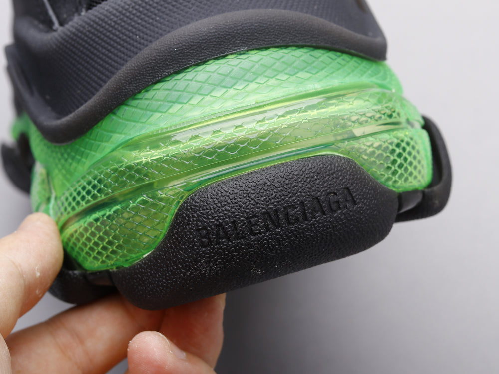 Ezyycart Bags Bla Triple S Black Green Sneaker