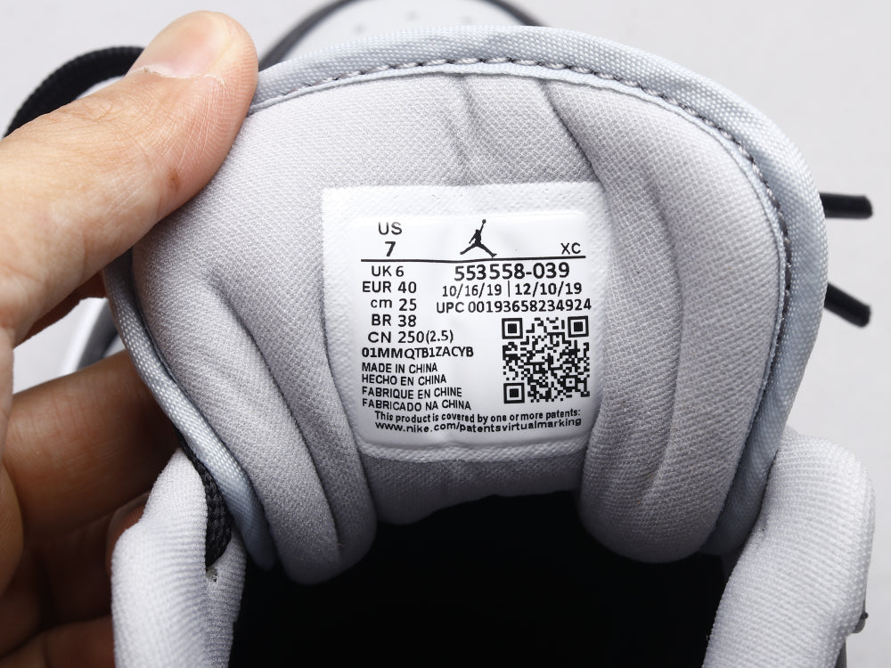 Ezyycart Bags AJ1 black and white gray