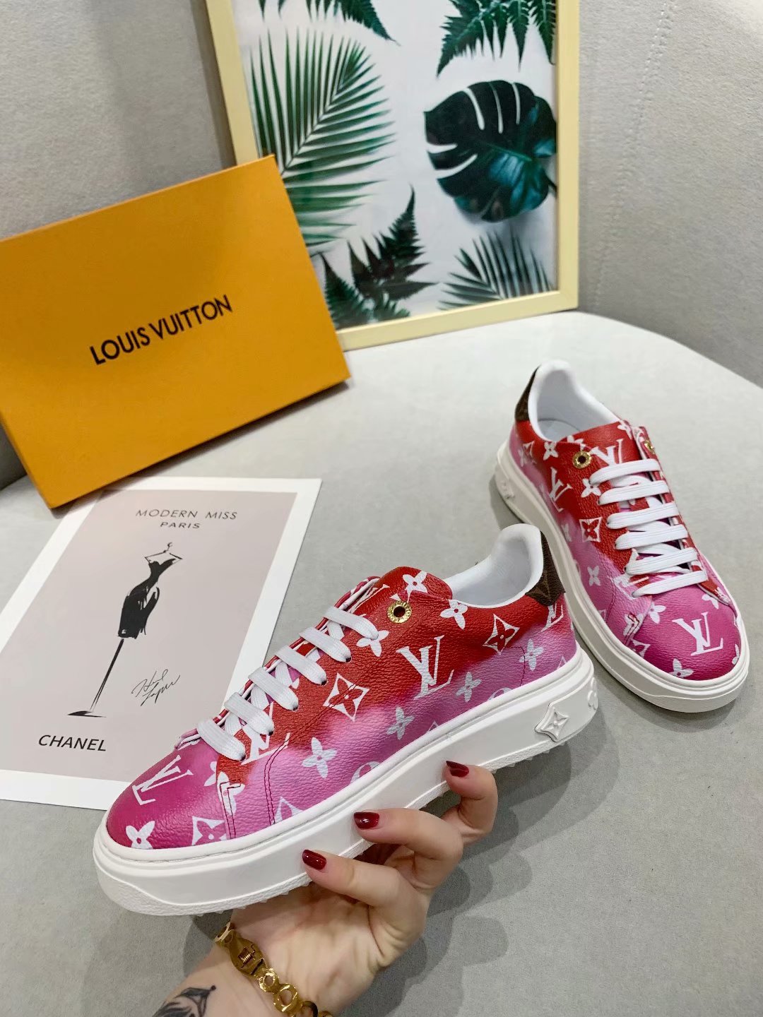Anum Bags LUV Casual Low Pink Sneaker