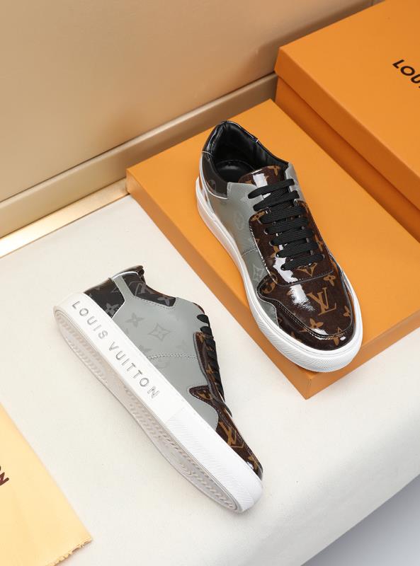 Anum Bags LUV Monogram Denim Brown And Gray Sneaker