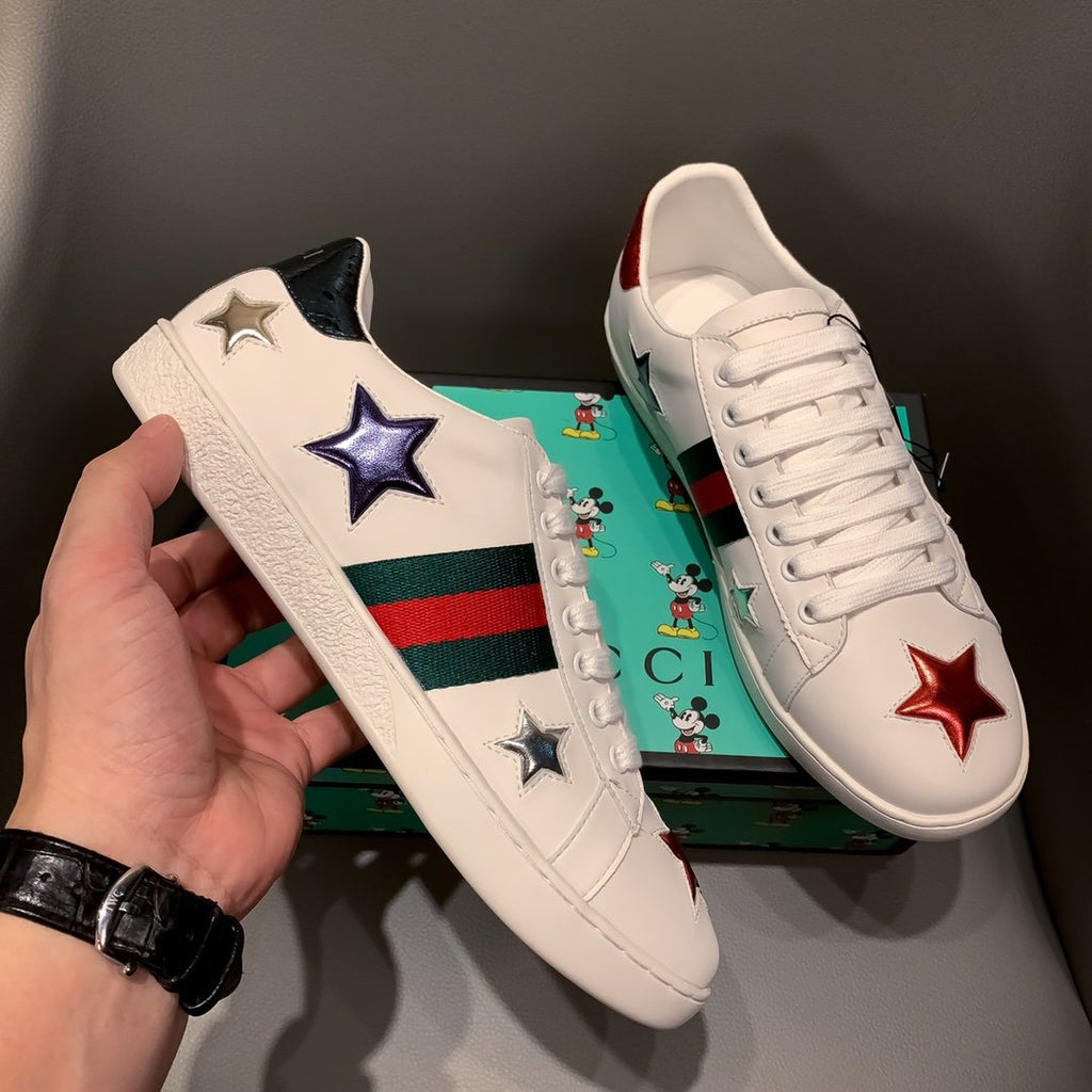 Ezyycart Bags MO-GCI ACE LEATHER SNEAKER WITH STAR 109