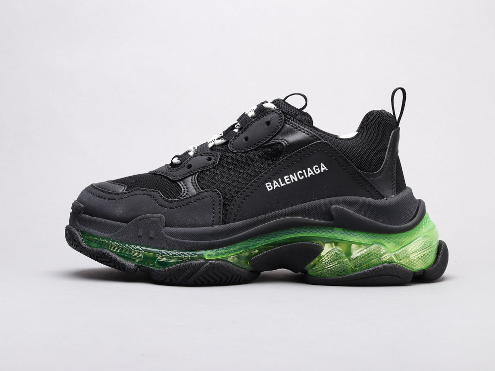 Ezyycart Bags Bla Triple S Black Green Sneaker