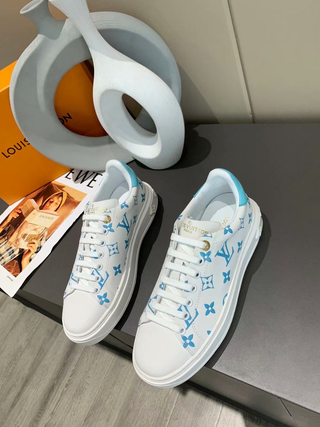 Anum Bags LUV Casual Low Blue White Sneaker