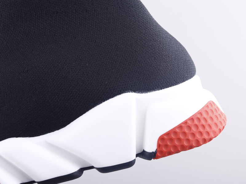 Ezyycart Bags Bla Socks And Shoes Black And White Red Sneaker