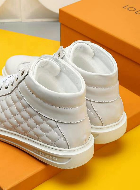 Anum Bags LUV HIgh Top Metal White Sneaker