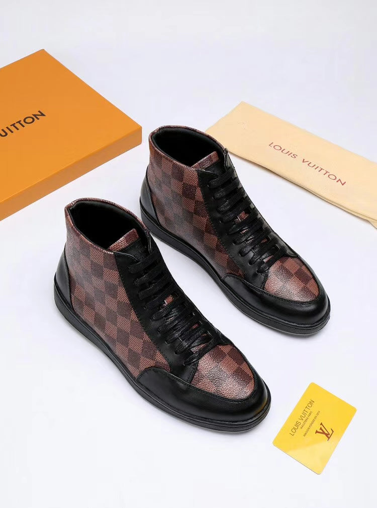 Anum Bags LUV HIgh Top Brown Sneaker