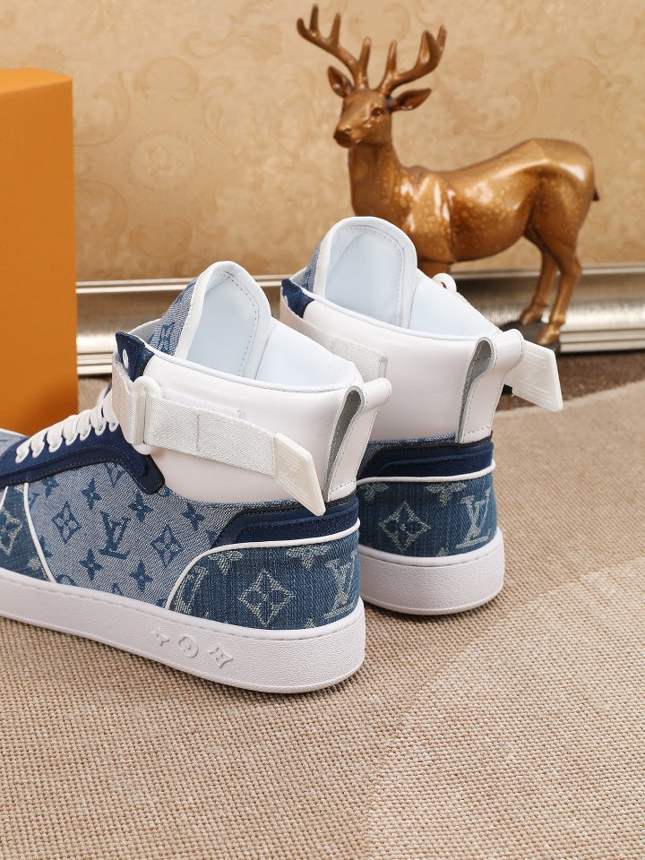 Anum Bags LUV High Top Blue Sneaker