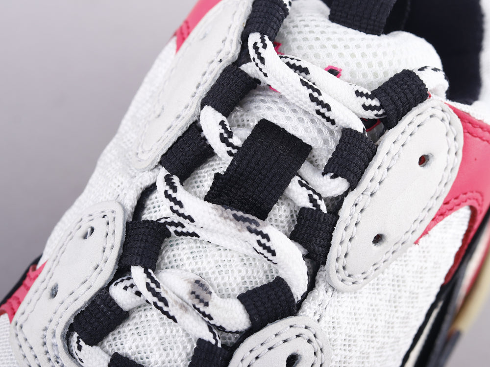 Ezyycart Bags Bla Triple S Black And White Powder Sneaker