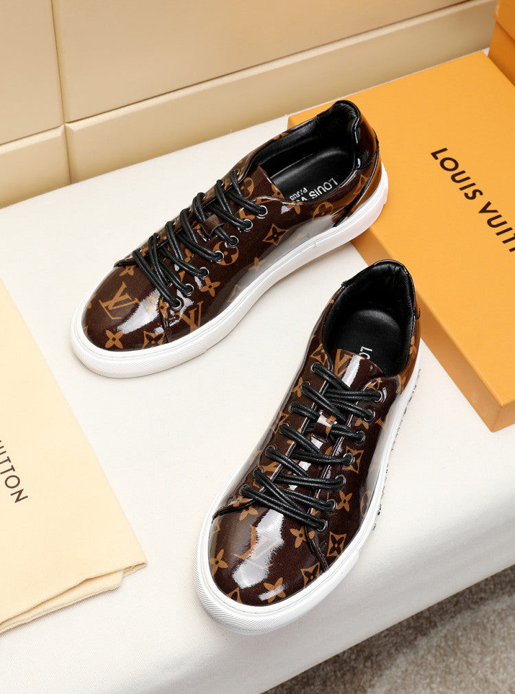 Anum Bags LUV Low Monogram Brown Breathable Sneaker
