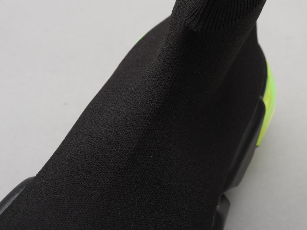 Ezyycart Bags Bla Socks Air Cushion Black Green Sneaker