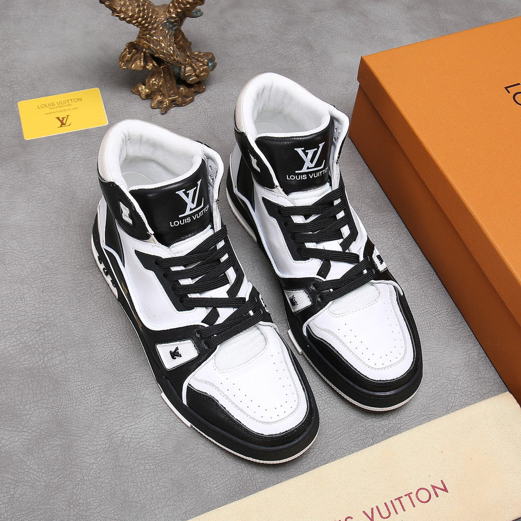 Anum Bags LUV Traners Inspired White Black Sneaker