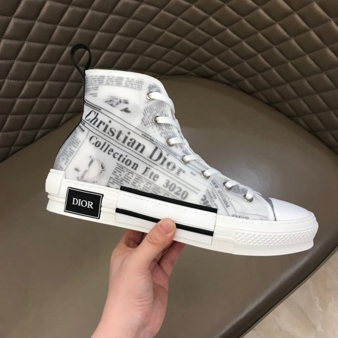 Anum Bags DIR B23 Newspaper HIGH-TOP SNEAKER