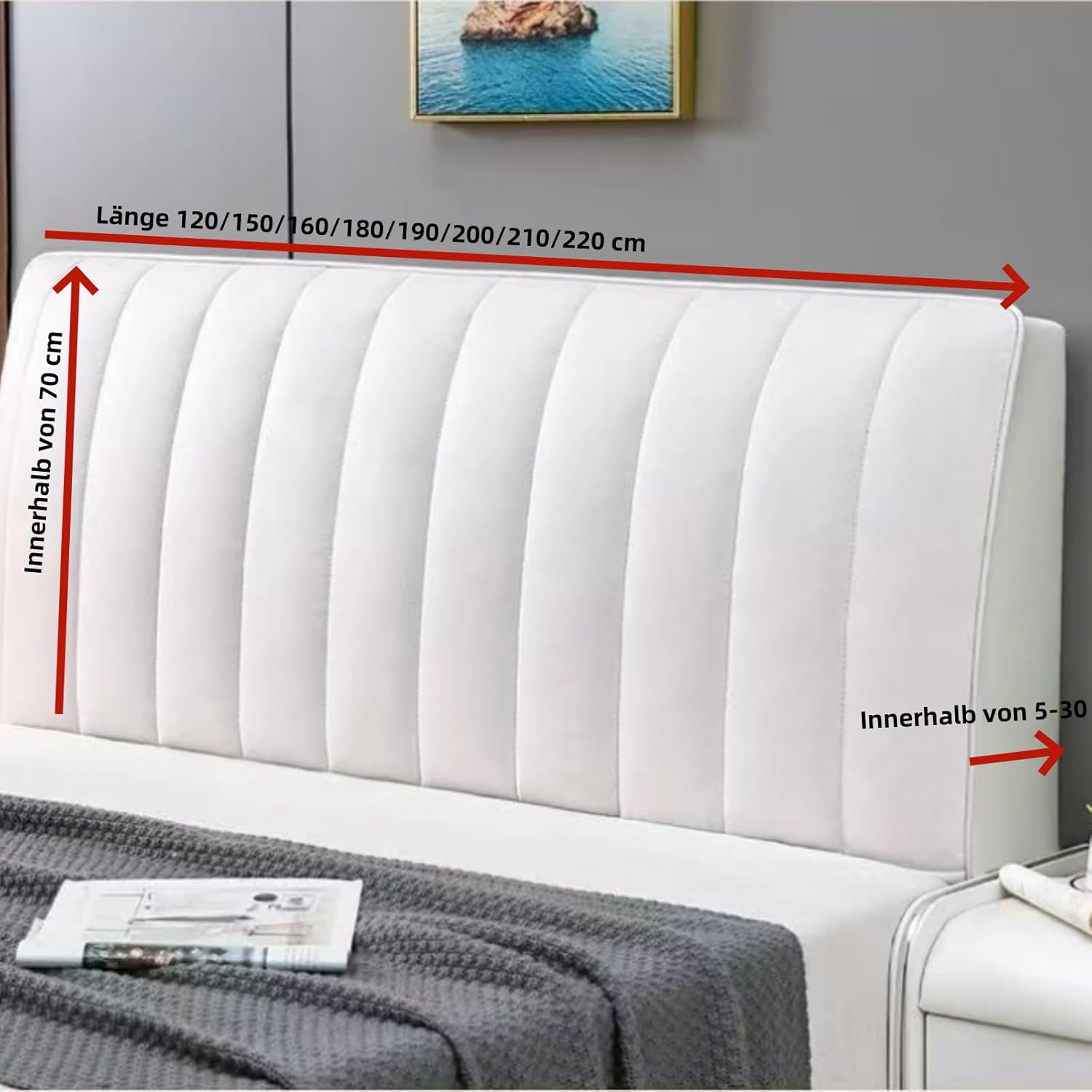 LuxCover Kopfteilbezug – Stilvoller Schutz fürs Bett